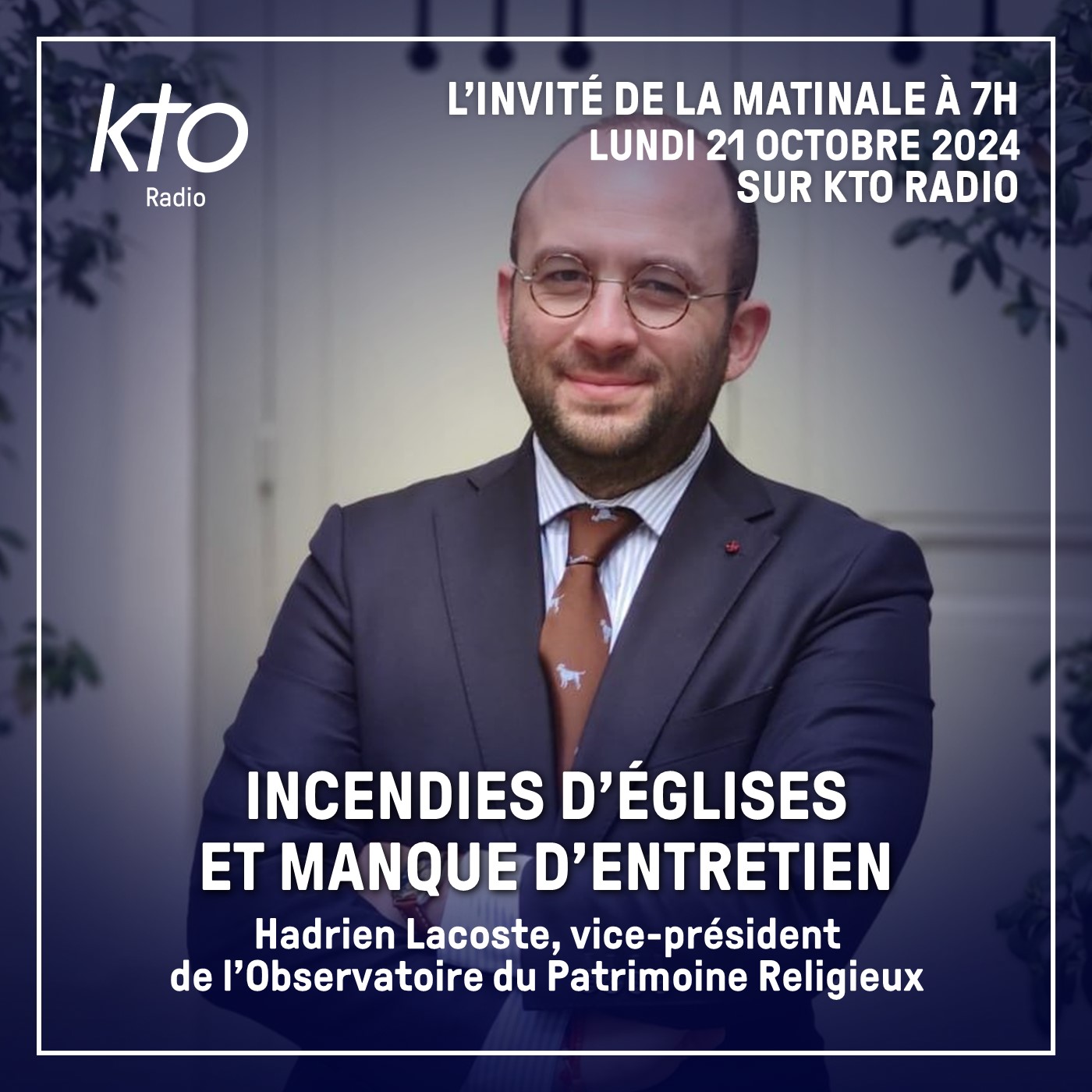 Hadrien Lacoste, vice-président de l’Observatoire du Patrimoine Religieux episode artwork