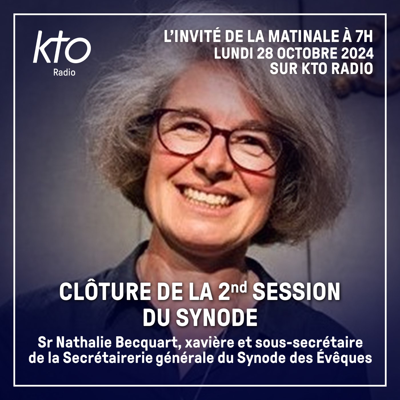 Sr Nathalie Becquart, sous-secrétaire de la Secrétairerie générale du Synode des Evêques episode artwork