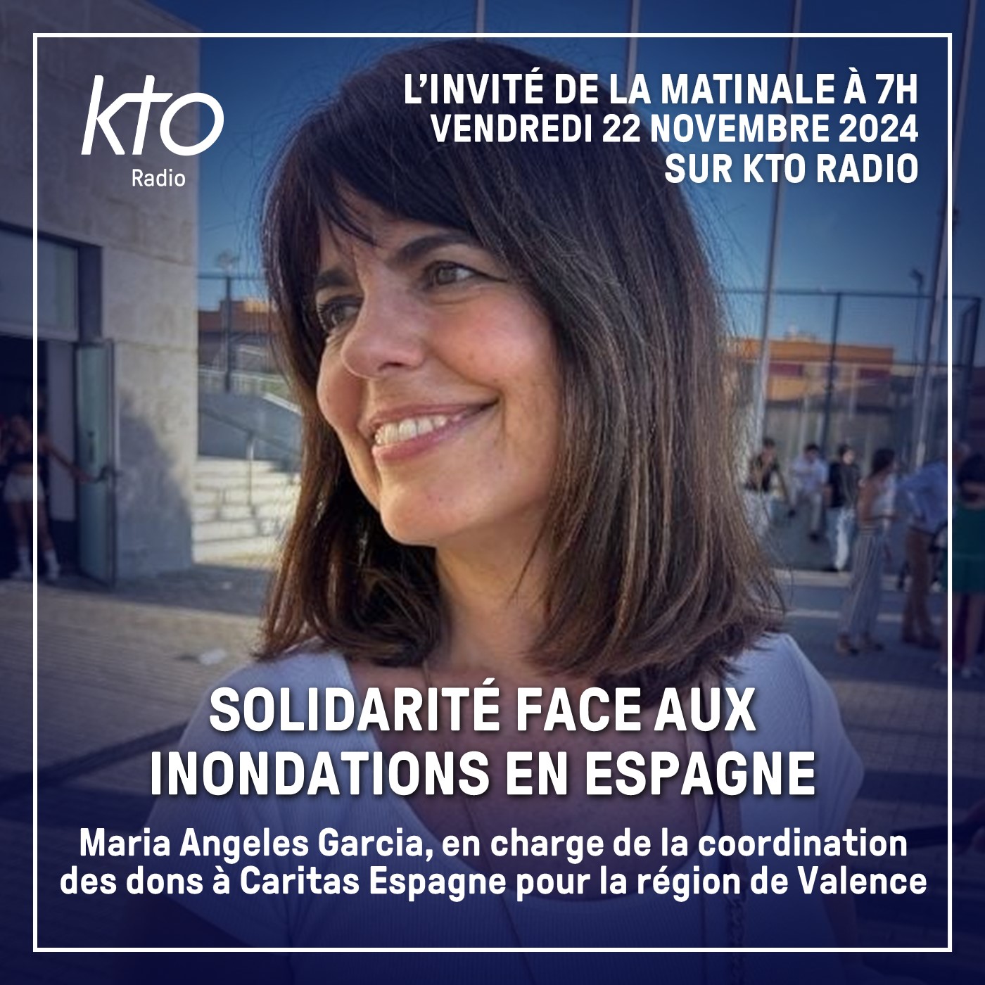Maria Angeles Garcia, coordinatrice à Caritas Espagne en charge des dons pour la province de Valence episode artwork