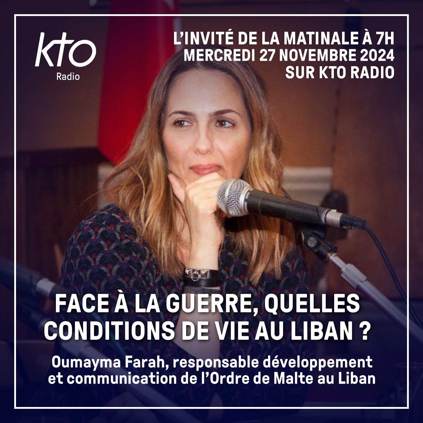Oumayma Farah, responsable développement et communication de l’Ordre de Malte au Liban episode artwork