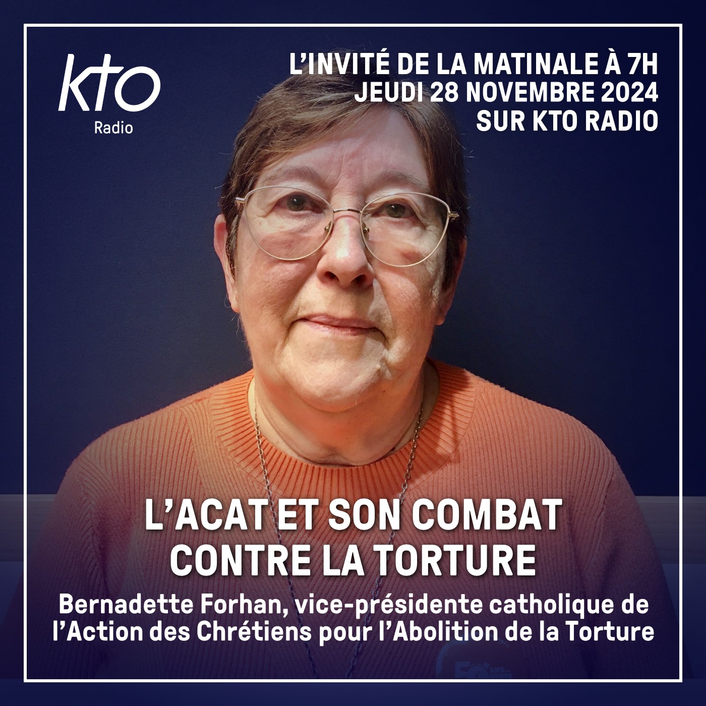 Bernadette Forhan, vice-présidente catholique de l’ACAT-France episode artwork