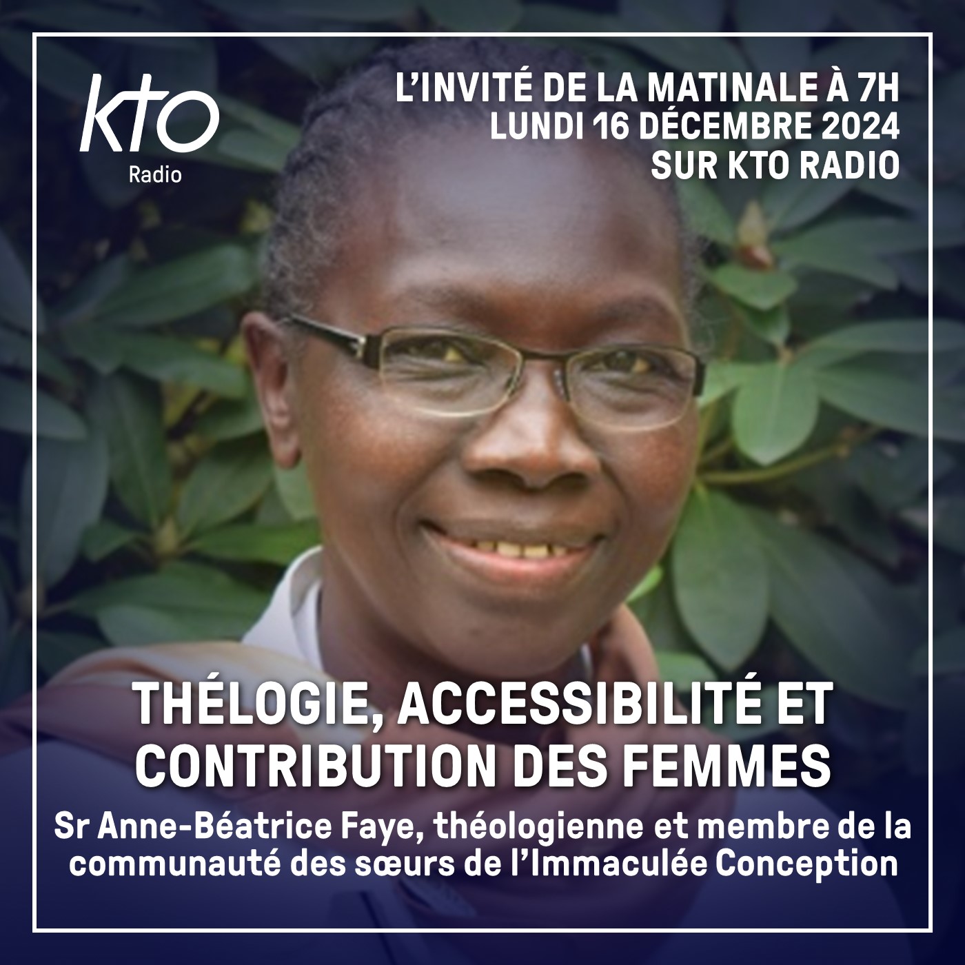 Sr Anne-Béatrice Faye, théologienne et membre de la communauté des Soeurs de l’Immaculée Conception episode artwork