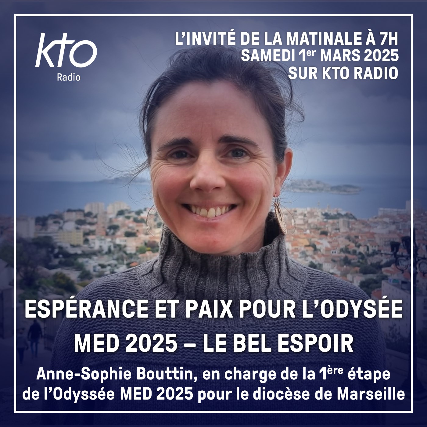 Anne-Sophie Bouttin, en charge de la 1ère étape de l’Odyssée MED 2025 pour le diocèse de Marseille episode artwork